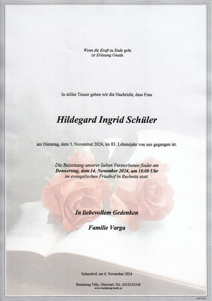 Parte Hildegard Ingrid Schüler