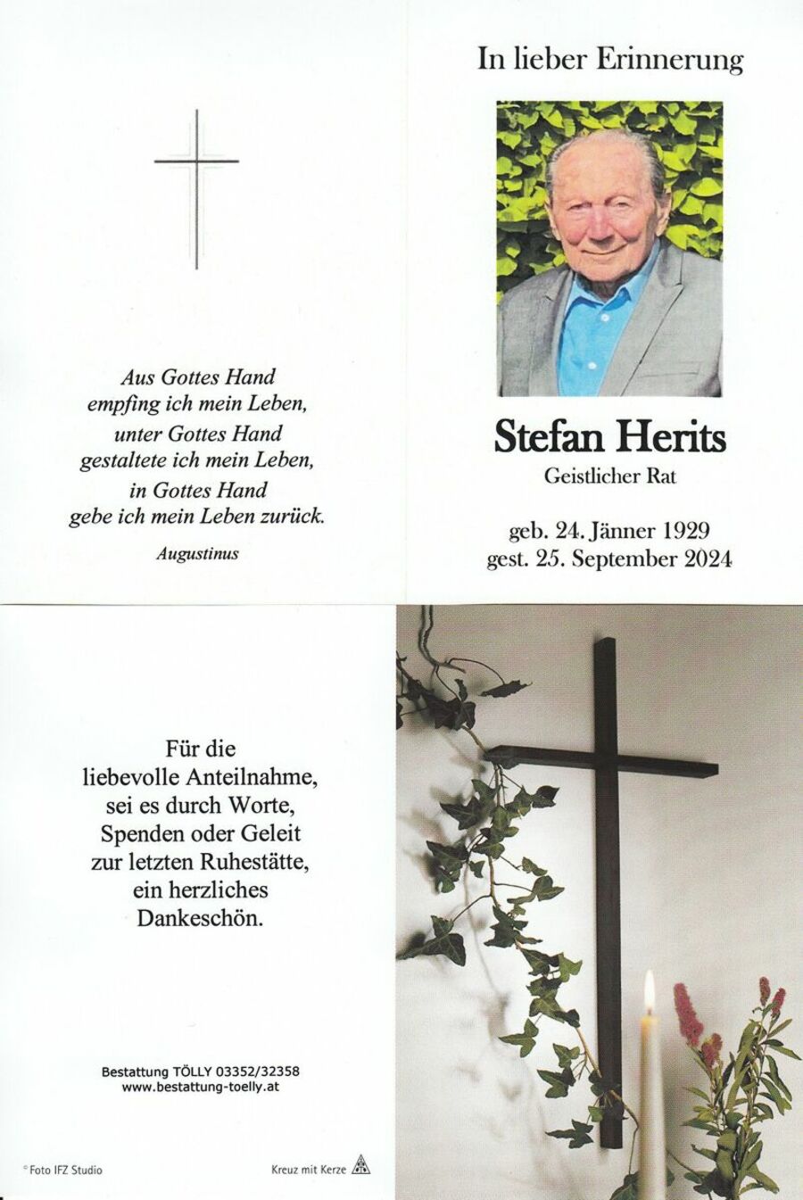 Gedenkkarte Stefan Herits